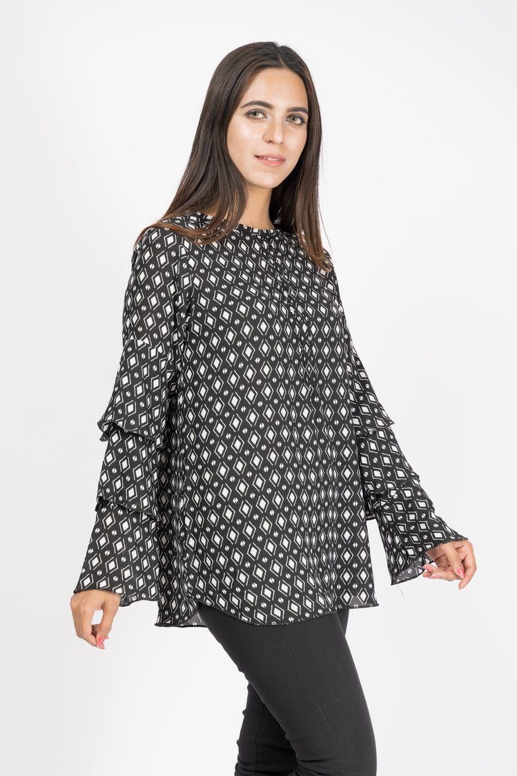 Printed Georgette Top