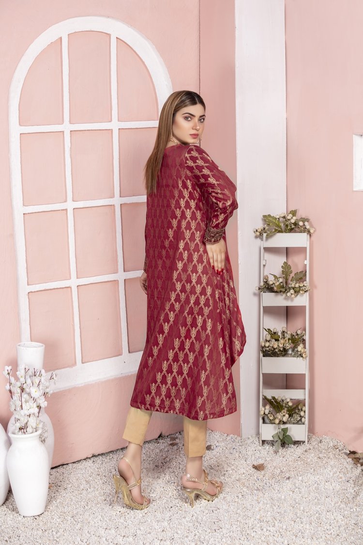 1-PC Stitched Jacquard Kurti