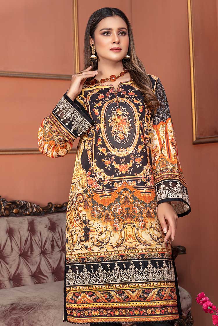 1-PC Stitched Lawn Kurti