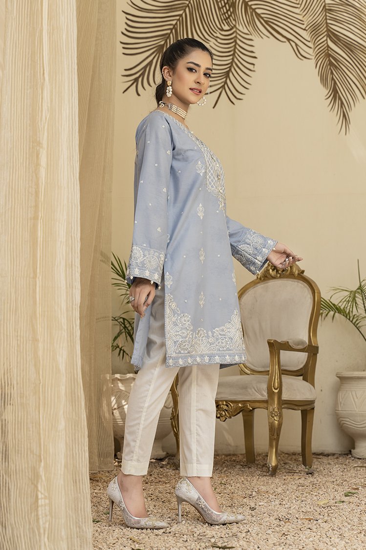 1-PC Stitched Jacquard Kurti