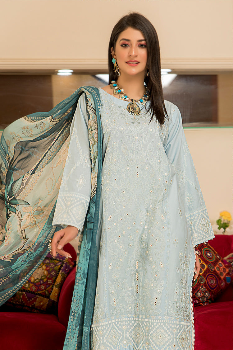 3-PC Stitched Lawn Suit