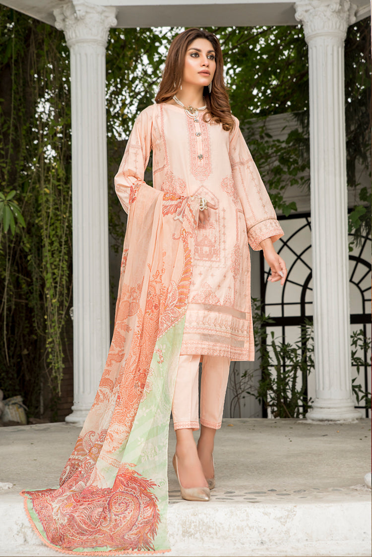 3-PC Stitched Lawn Suit