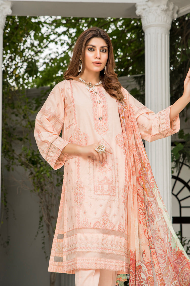 3-PC Stitched Lawn Suit