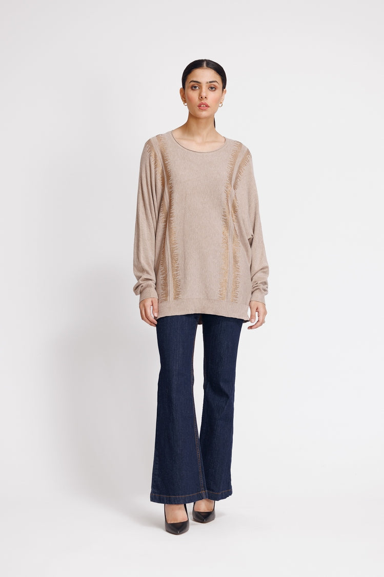 Round Neck Pullover Sweater