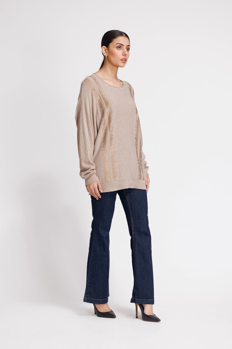 Round Neck Pullover Sweater