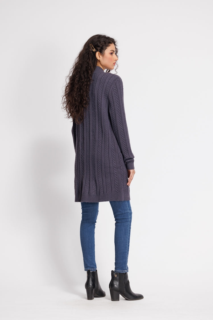 Round Neck Cardigan Sweater