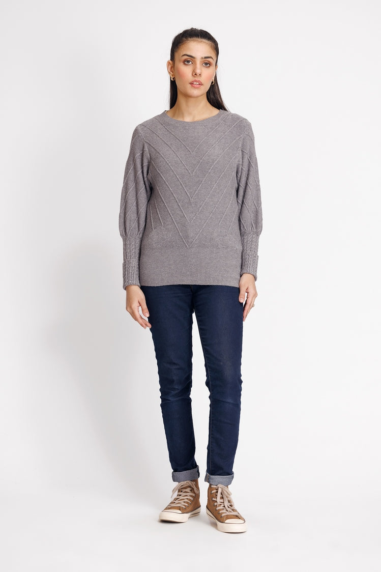 Round Neck Pullover Sweater