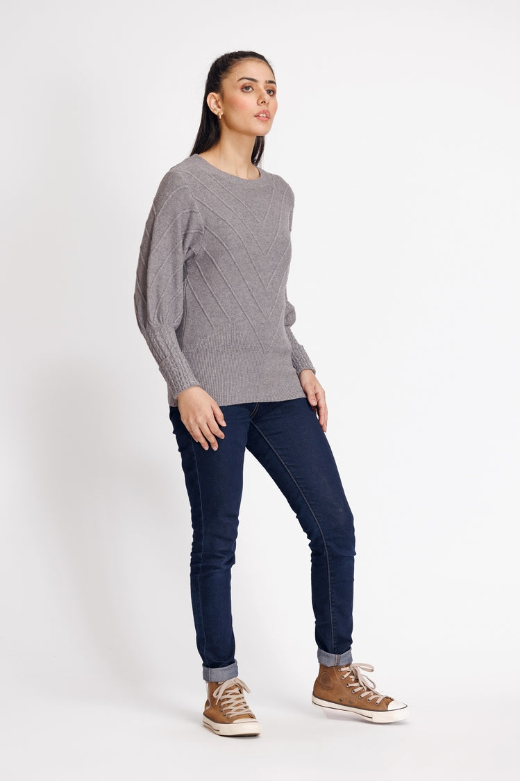 Round Neck Pullover Sweater