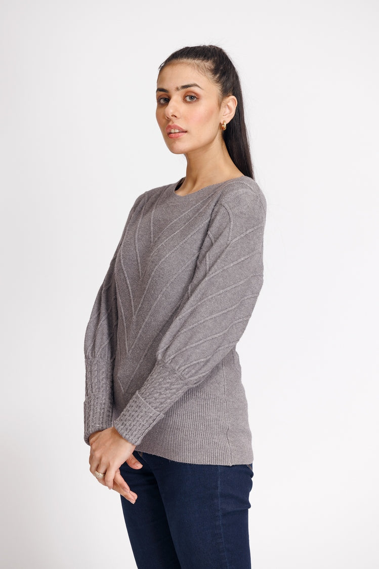 Round Neck Pullover Sweater