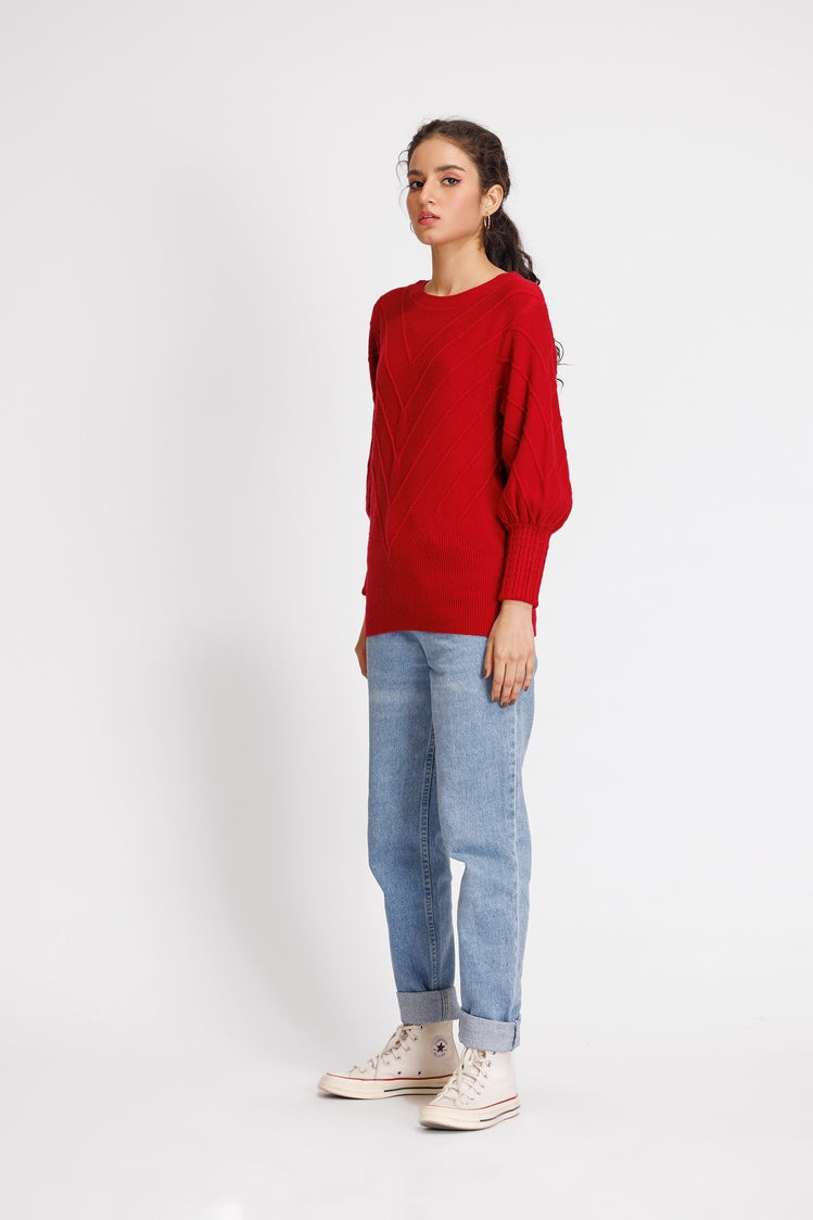 Round Neck Pullover Sweater