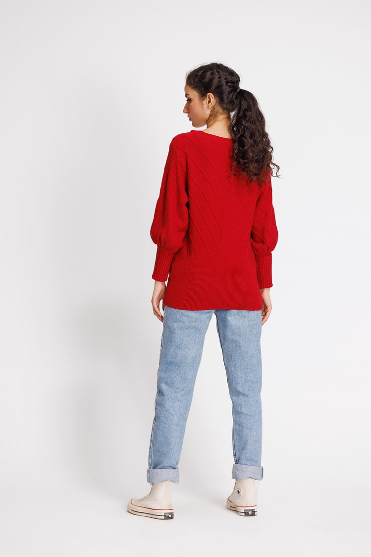 Round Neck Pullover Sweater