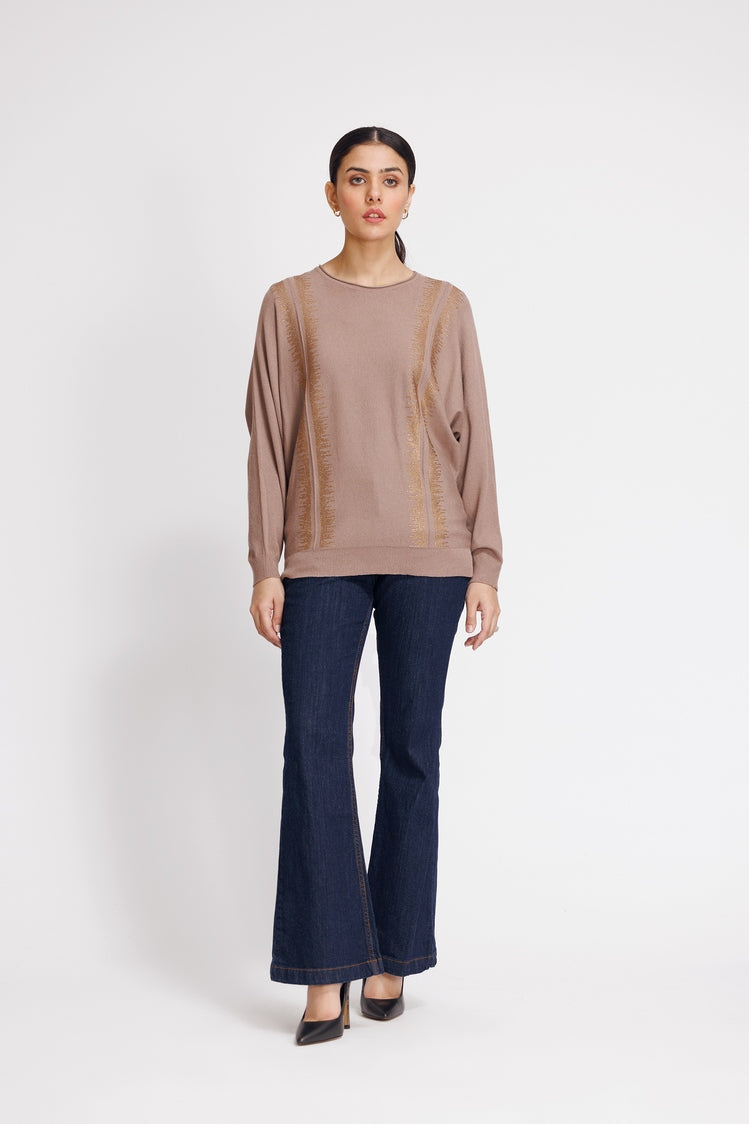 Round Neck Pullover Sweater