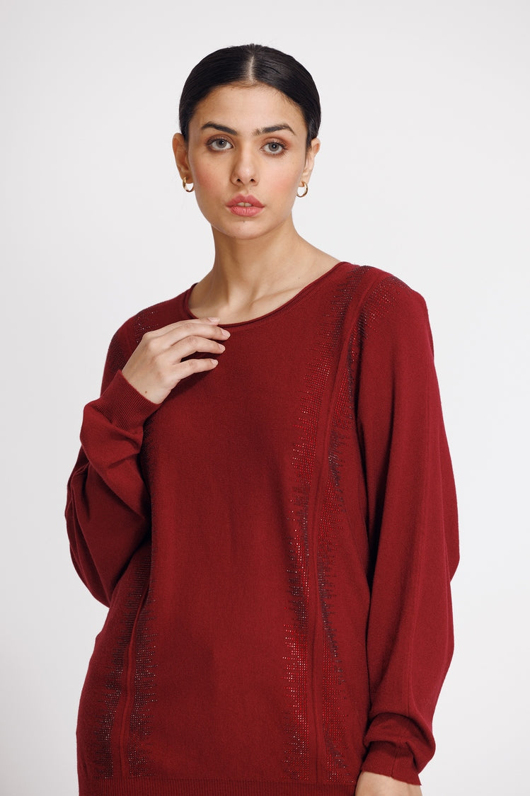 Round Neck Pullover Sweater