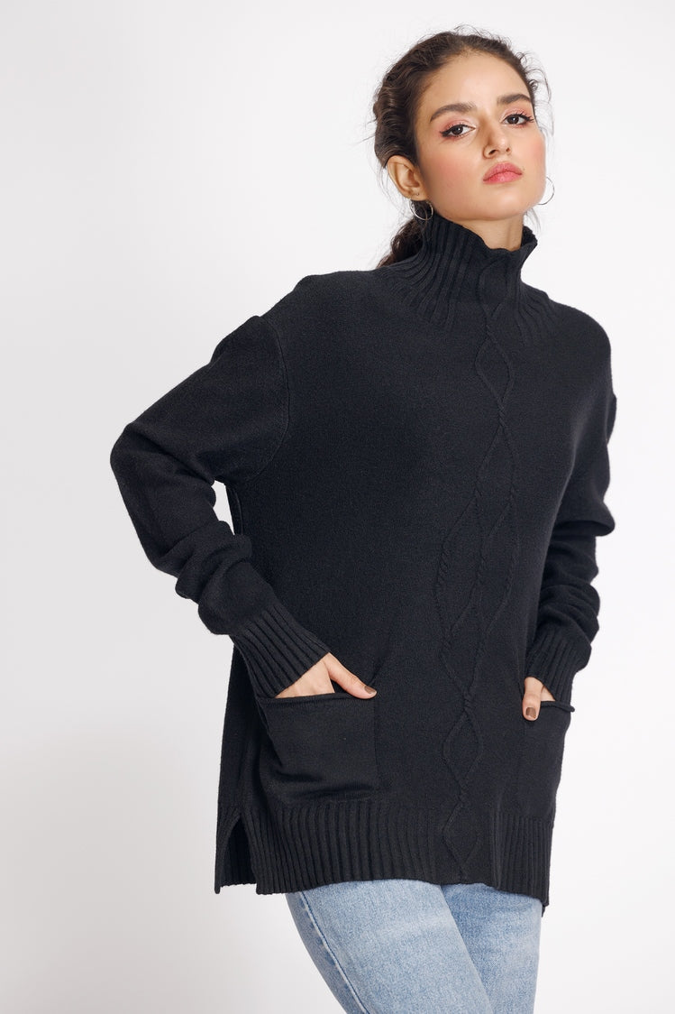Shop Turtle Neck Pullover Sweater Online Now