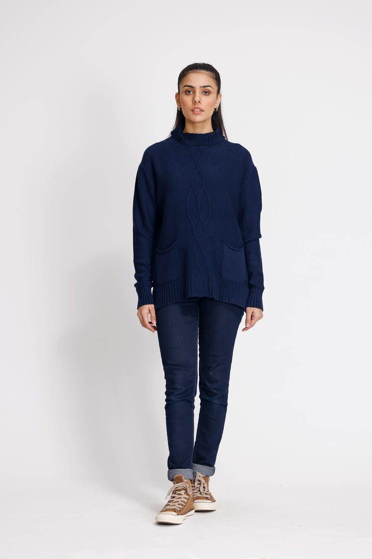 Turtle Neck Pullover Sweater