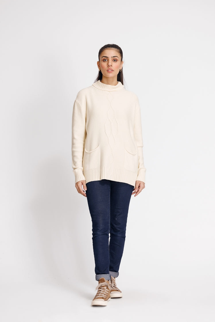 Turtle Neck Pullover Sweater