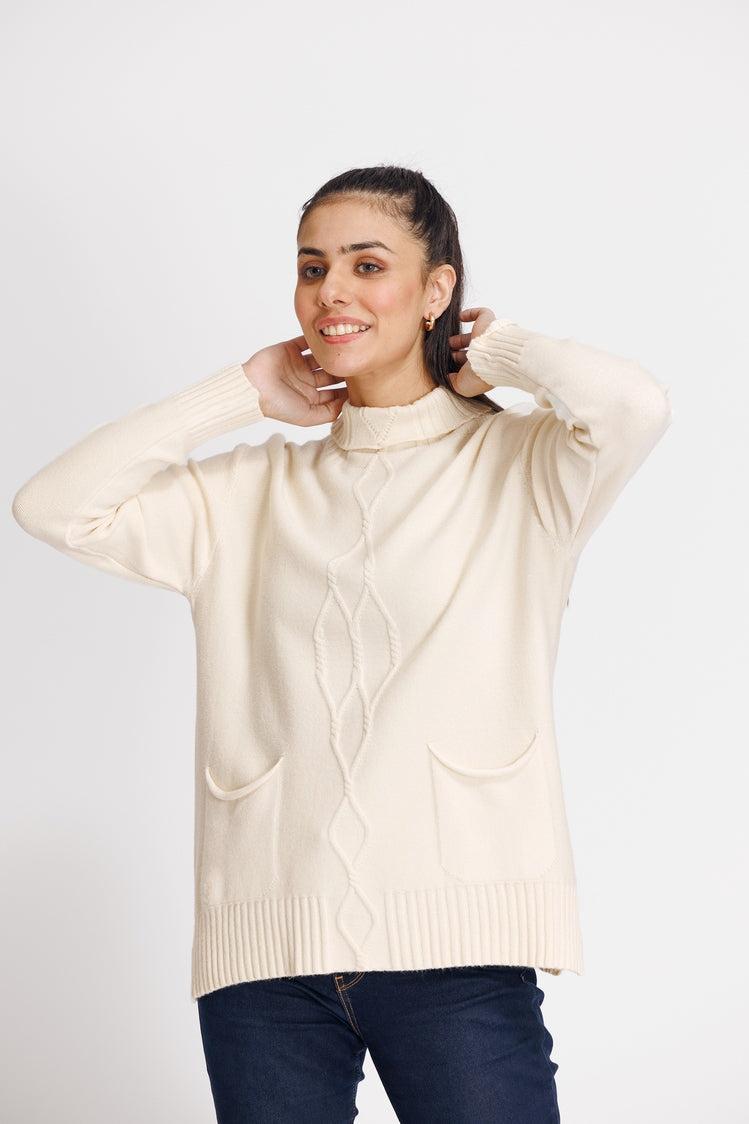 Turtle Neck Pullover Sweater