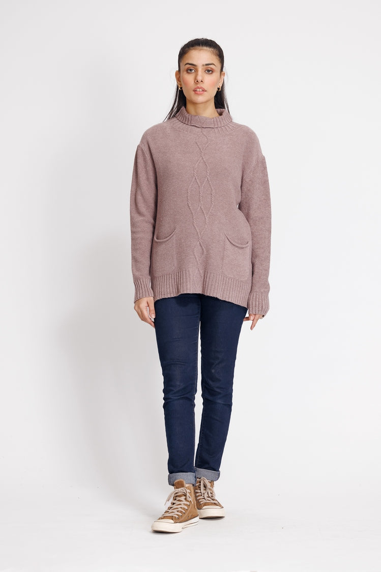 Turtle Neck Pullover Sweater