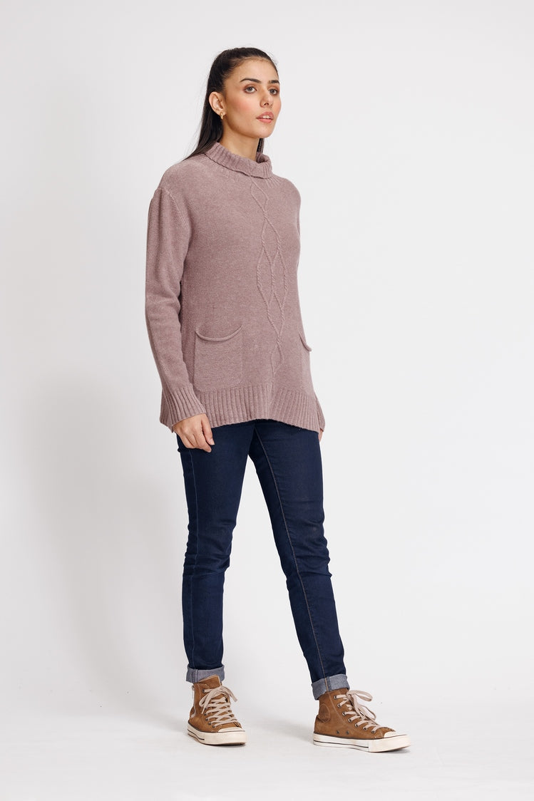 Turtle Neck Pullover Sweater