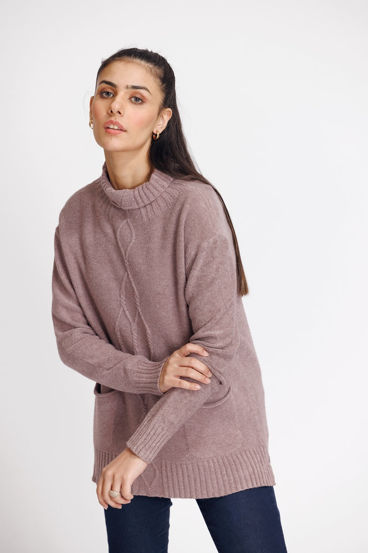 Turtle Neck Pullover Sweater