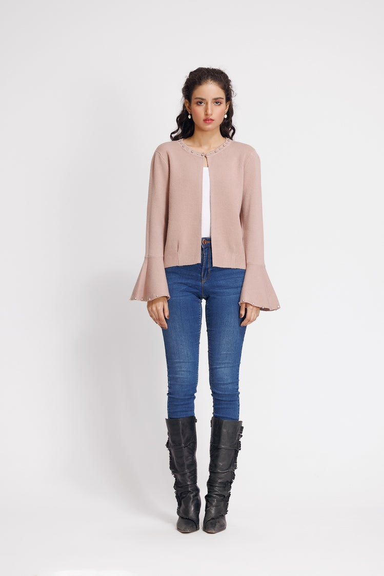 Round Neck Cardigan Sweater