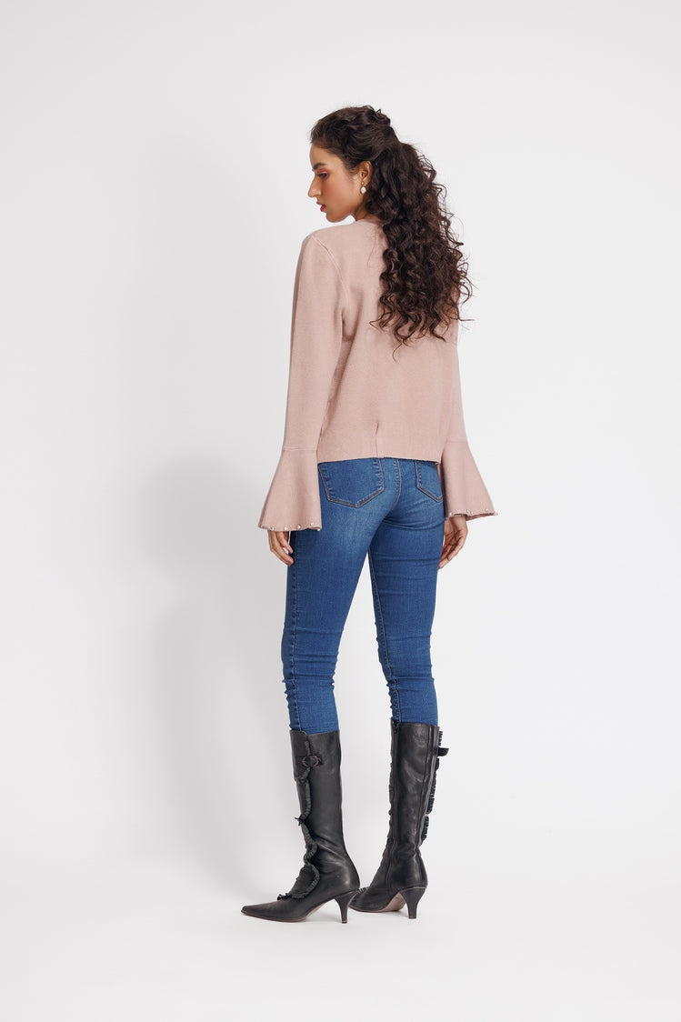 Round Neck Cardigan Sweater