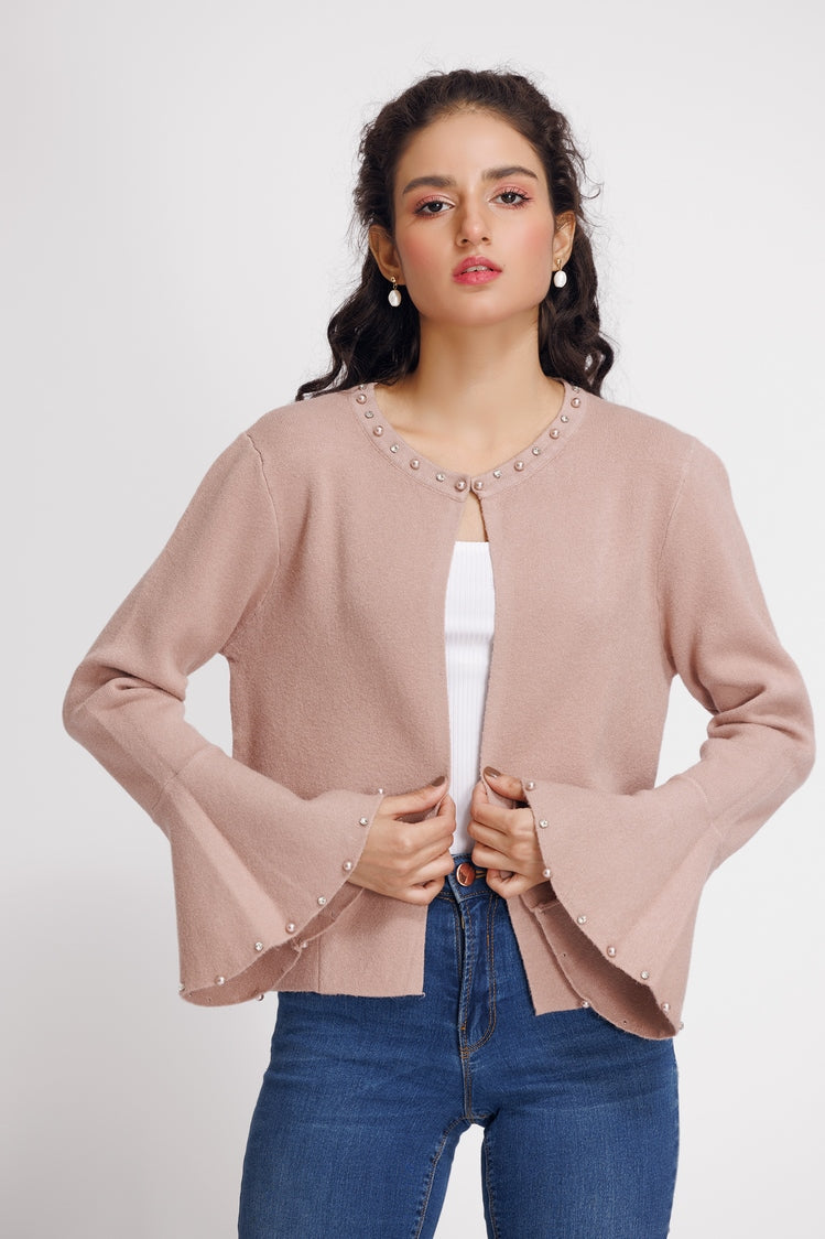 Round Neck Cardigan Sweater