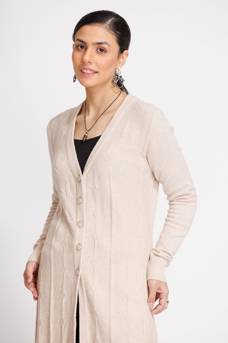 V-Neck Cardigan Sweater