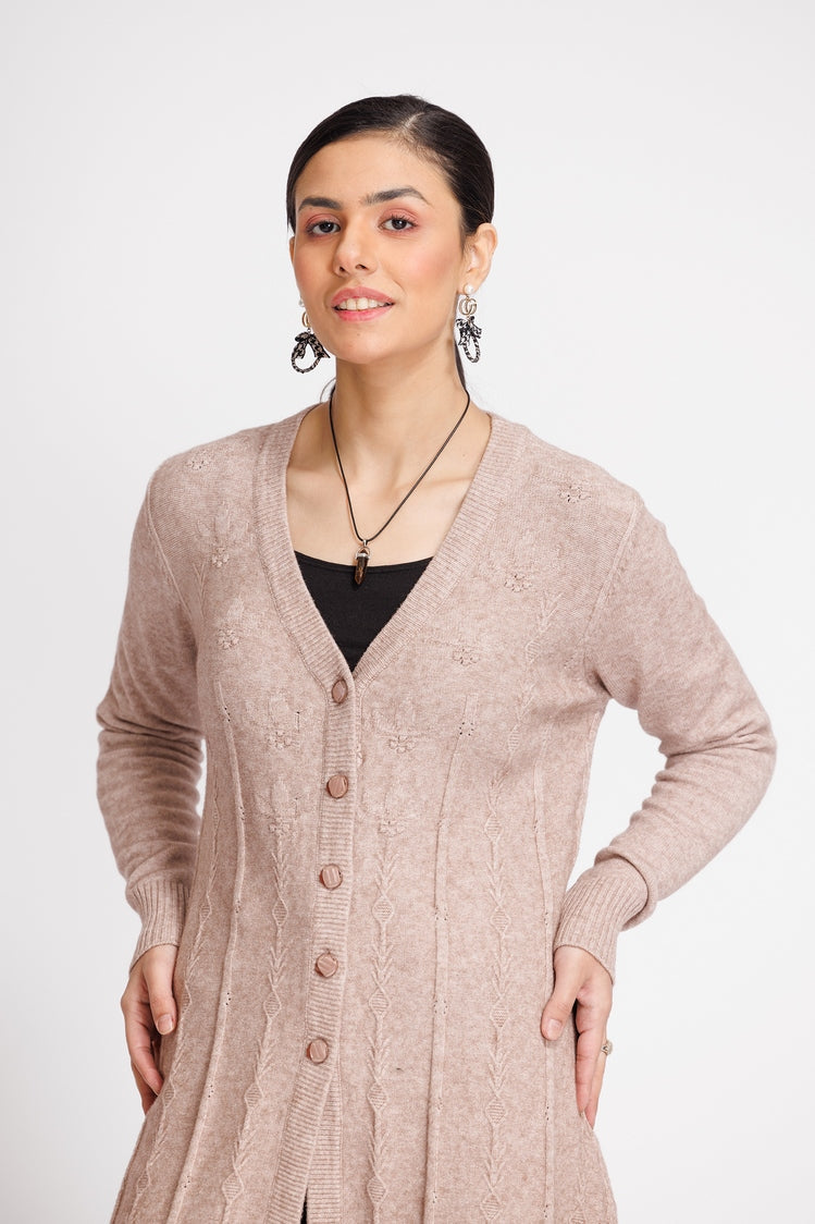 V-Neck Cardigan Sweater