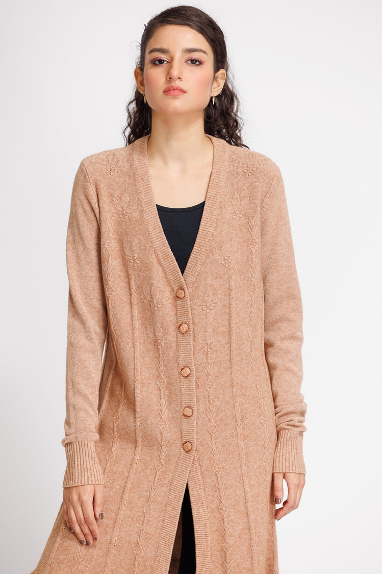 V-Neck Cardigan Sweater