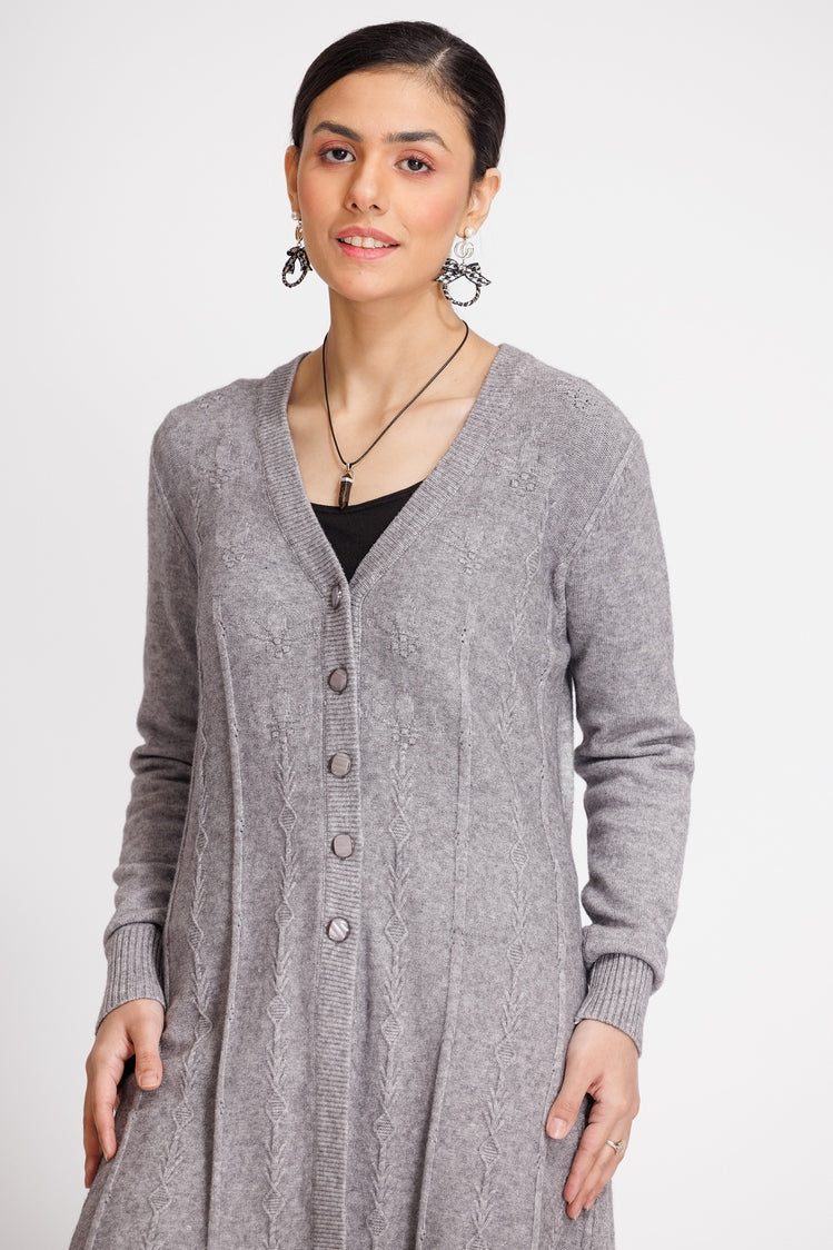 V-Neck Cardigan Sweater