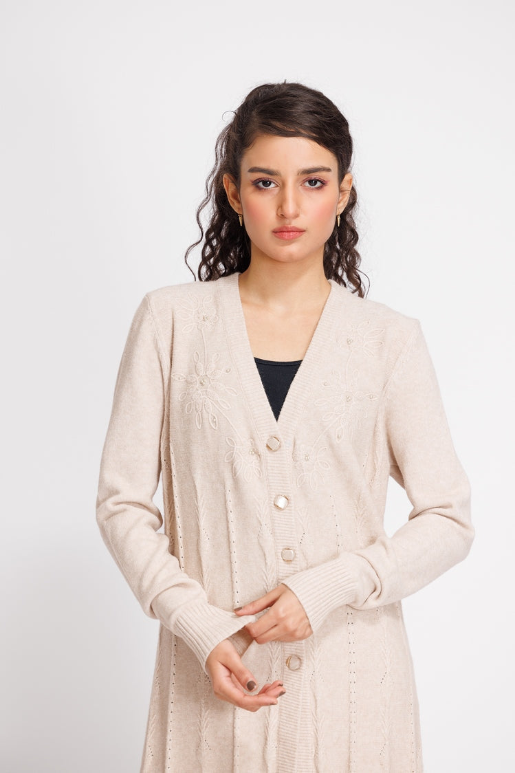 V-Neck Cardigan Sweater