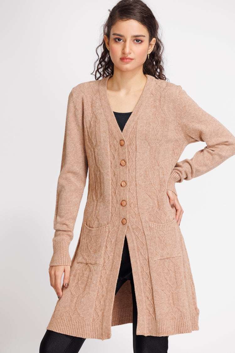 V-Neck Cardigan Sweater