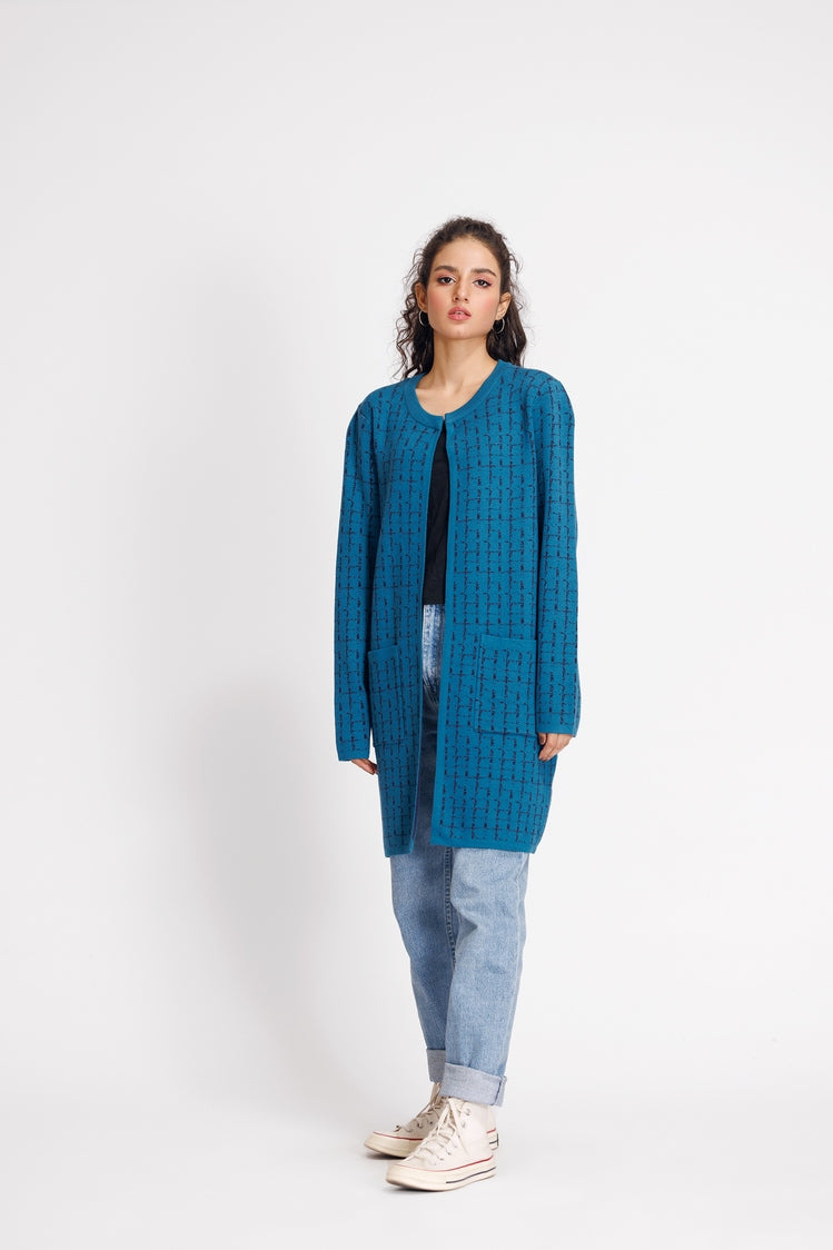 Round Neck Cardigan Sweater