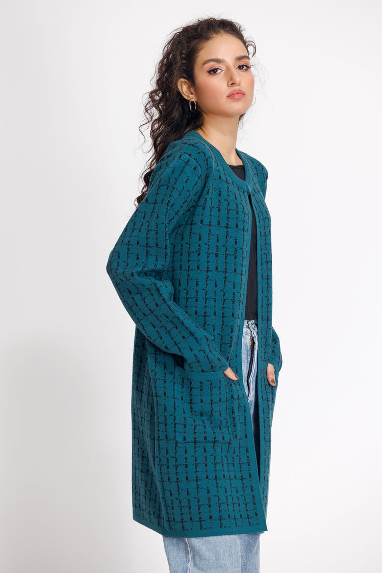 Round Neck Cardigan Sweater