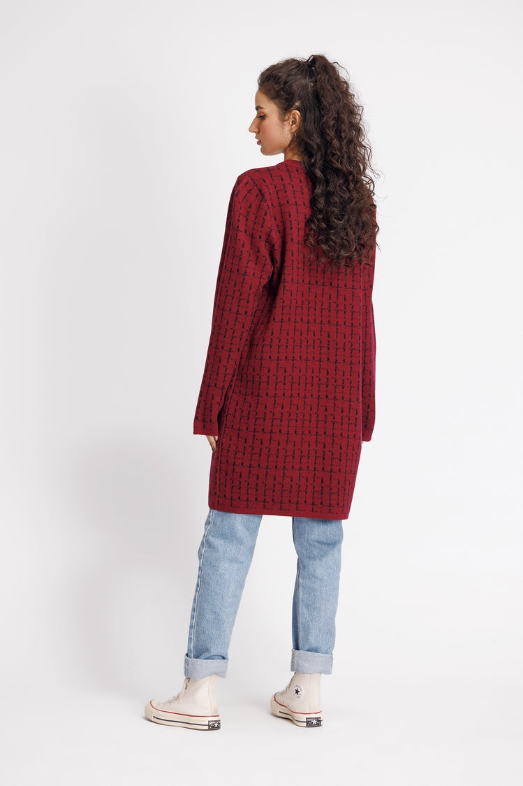 Round Neck Cardigan Sweater