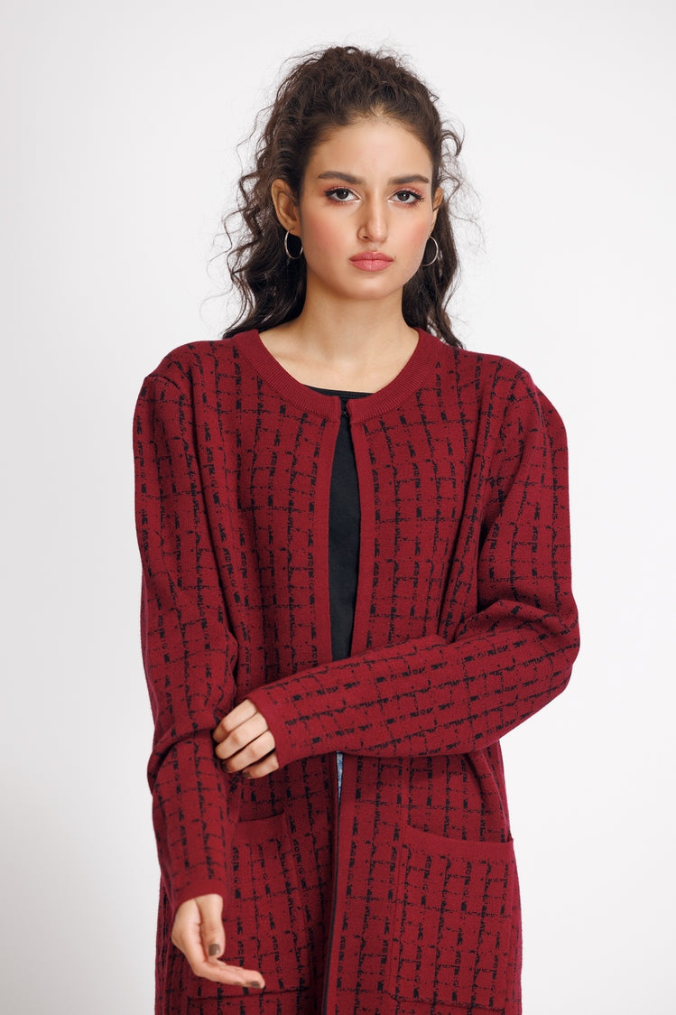 Round Neck Cardigan Sweater