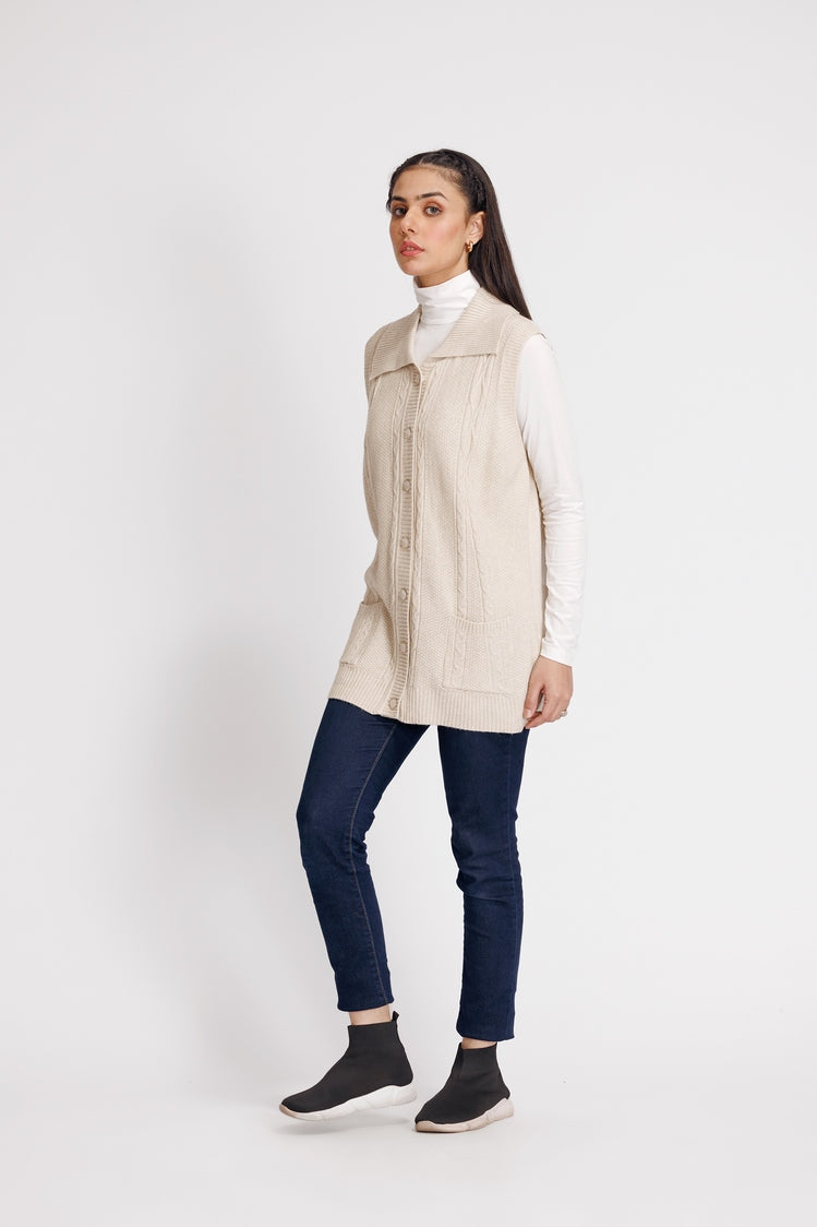 V-Neck Cardigan Sweater