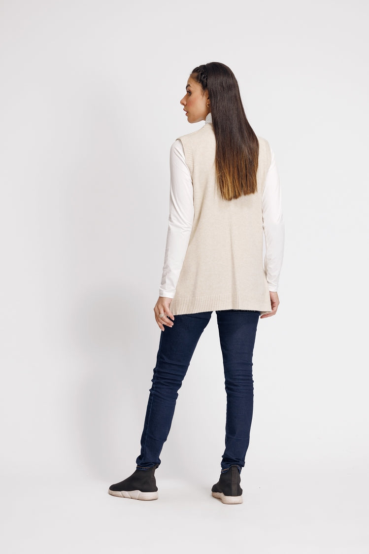 V-Neck Cardigan Sweater