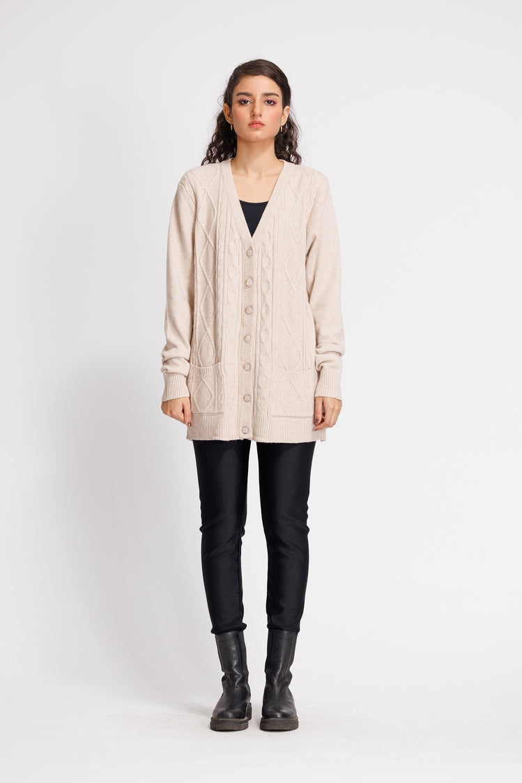 V-Neck Cardigan Sweater