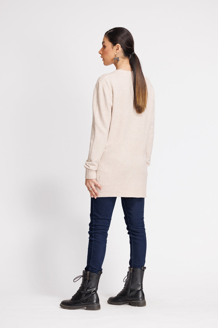 V-Neck Cardigan Sweater