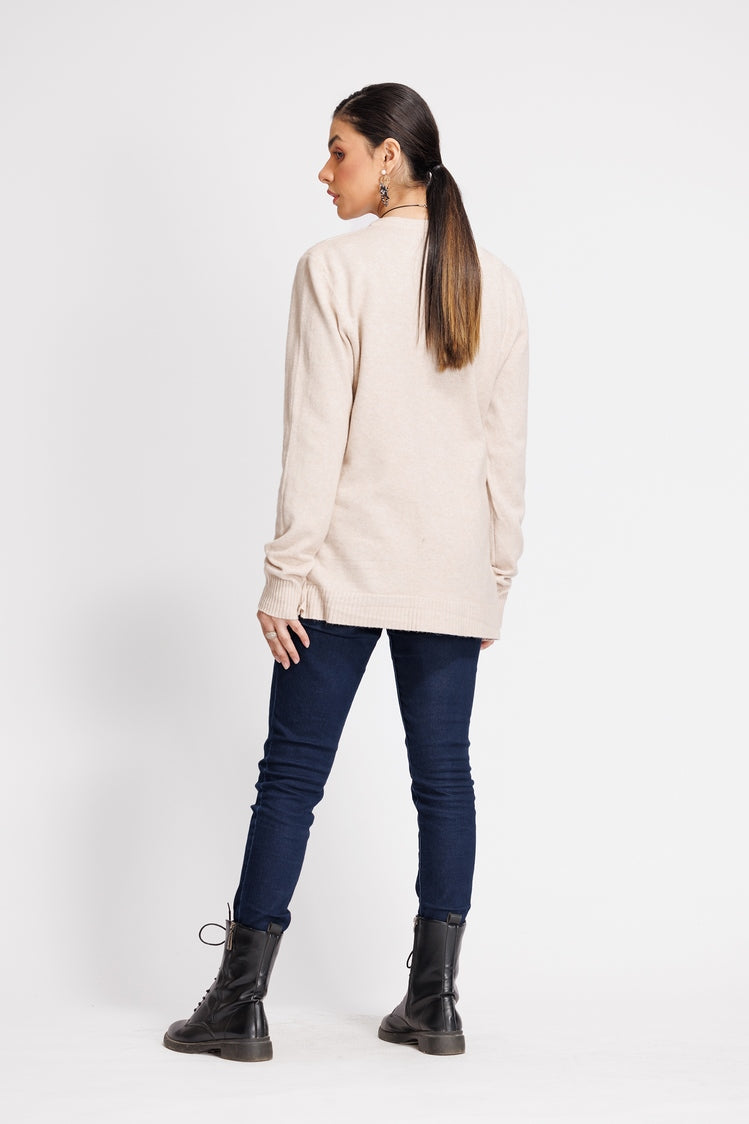 V-Neck Cardigan Sweater