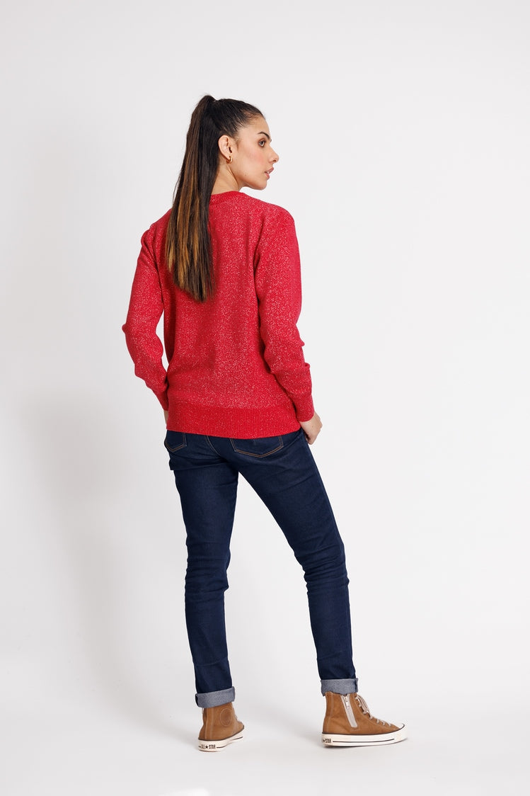 Round Neck Cardigan Sweater