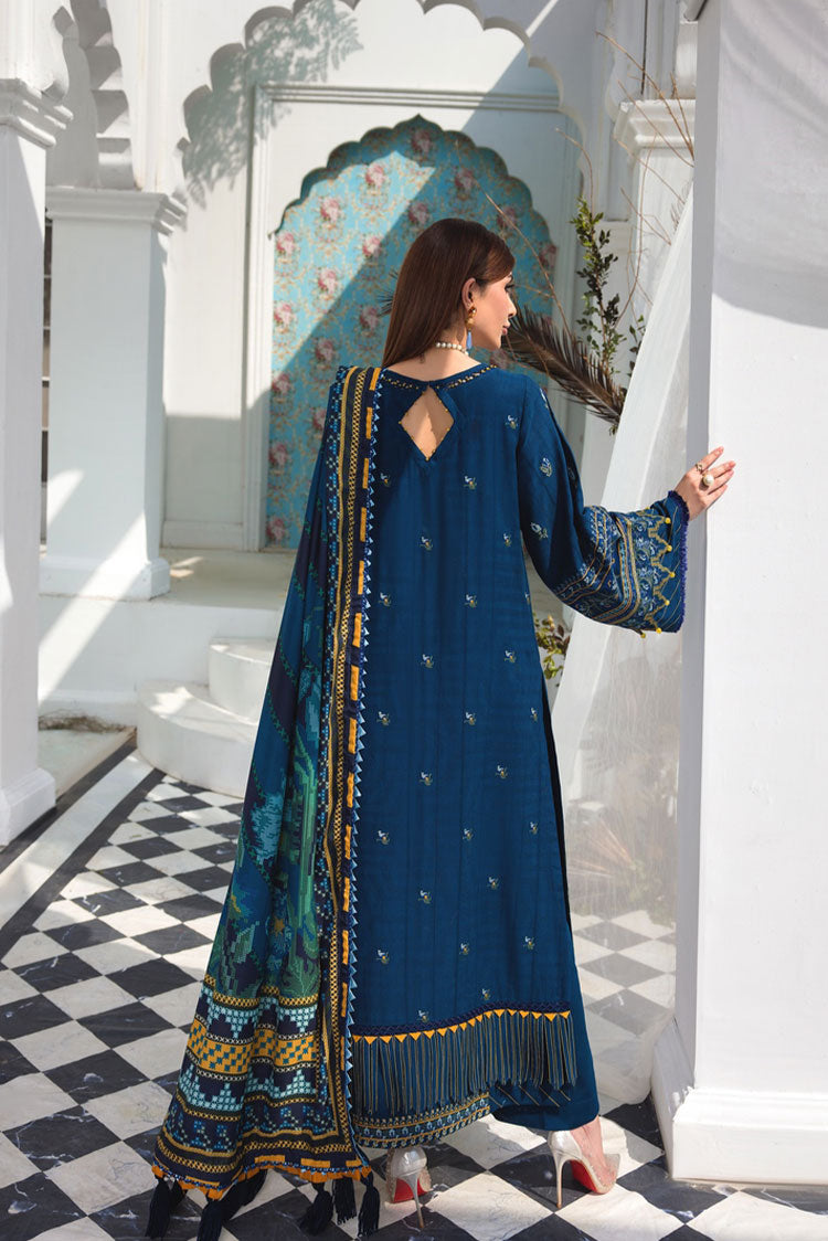 3-PC Unstitched Embroidered Jacquard Khaddar Suit