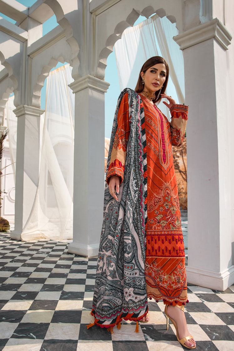 3-PC Unstitched Embroidered Jacquard Khaddar Suit