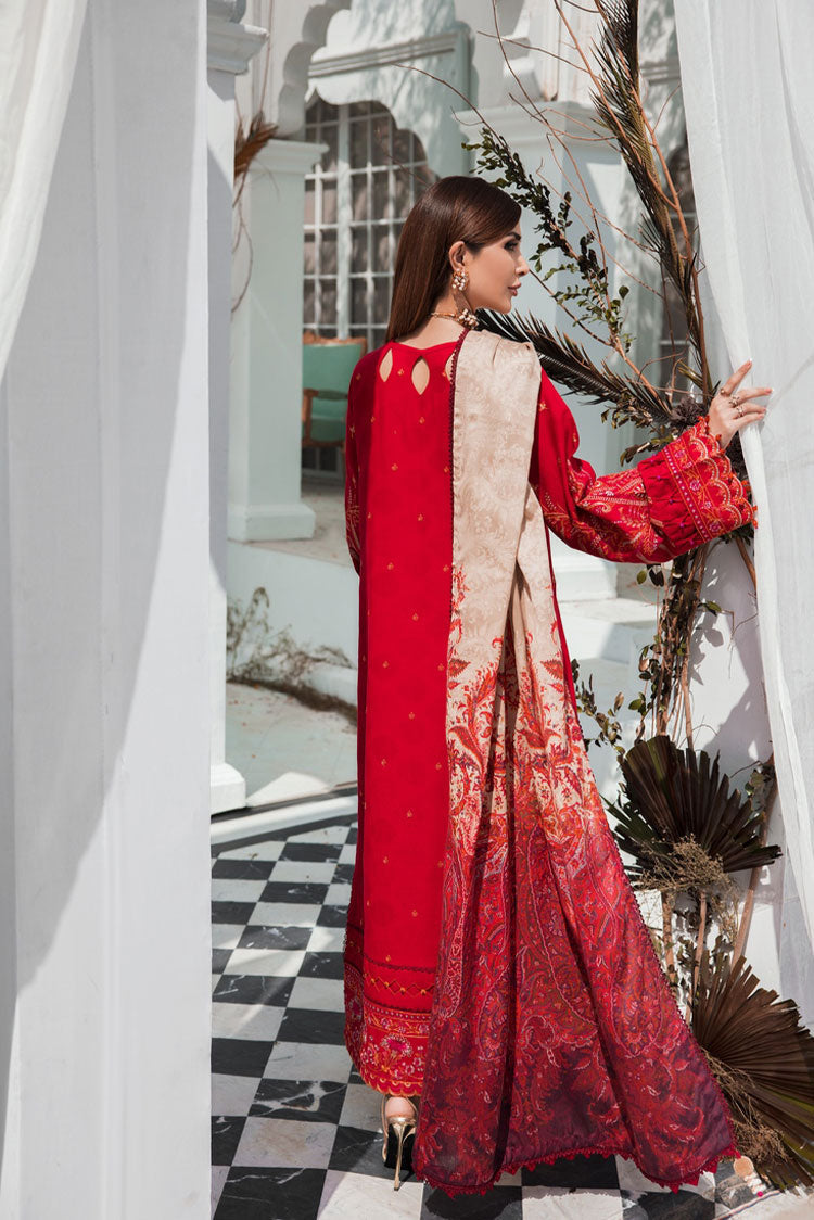 3-PC Unstitched Embroidered Jacquard Khaddar Suit