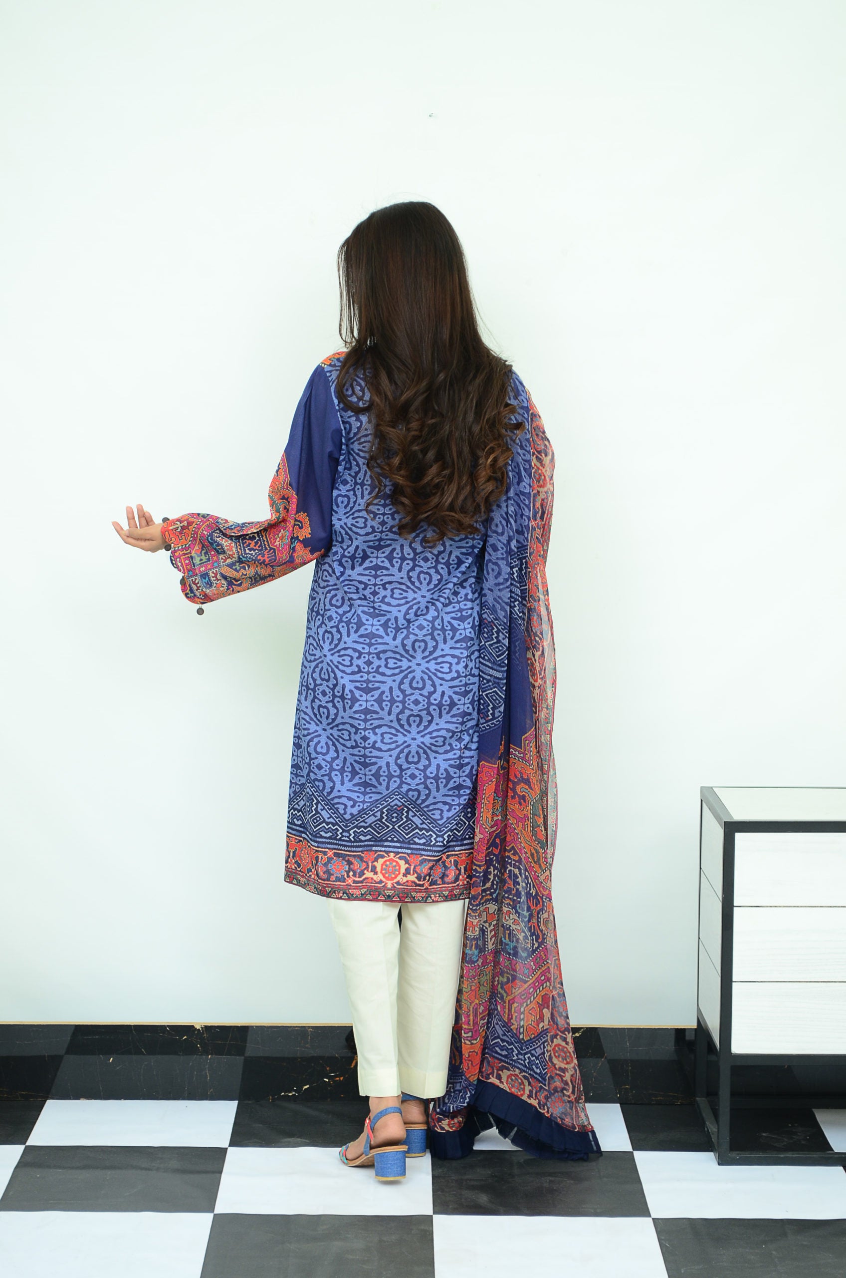 3-PC Unstitched Digital Printed Lawn Suit