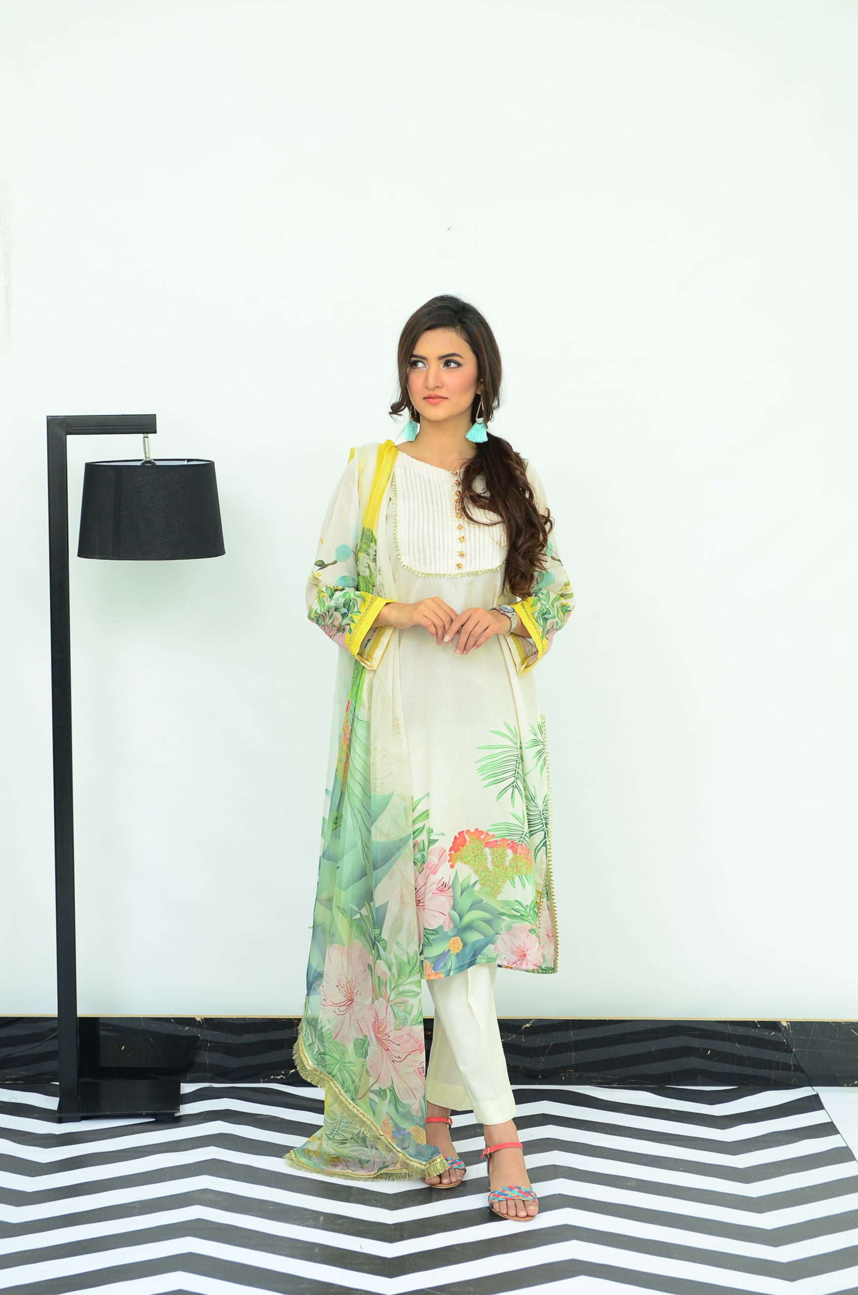 3-PC Unstitched Digital Printed Lawn Suit