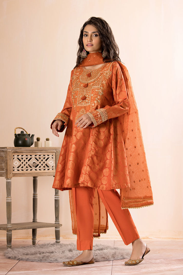 3-PC Stitched Jacquard Suit