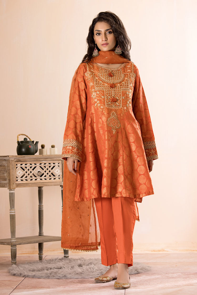 3-PC Stitched Jacquard Suit